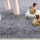 Super Soft Fluffy Living Room Bedroom Rug, 5' x 8', Gray