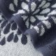 Hand Towels Set of 2 Hydrangea Floral Pattern 100% Cotton Absorbent Soft Decorative Towel for Bathroom (Denim Blue)