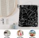 Black Spider Web Bathroom Hand Towels, 2-Pack 15*30 Inch Soft Highly Absorbent Hand Towels