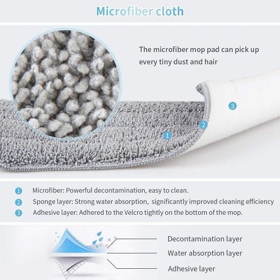 Spray Mops Wet Mops for Floor Cleaning - Microfiber Dry Dust Mops