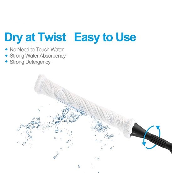 Wet Mop for Floor Cleaning,57.5 Inch Long Handle