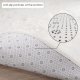 4x4 soft white round modern fluffy rug