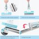 Wet and dry magic sponge mop with wringing function and adjustable handle