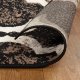 Indoor area rug with jute backing, modern geometric plaid floor decor, 3" x 5", Chocolate