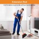 Broom and Dustpan Combo Set, 50.8" Long Handled Dustpan and Broom with Teeth Cleaning