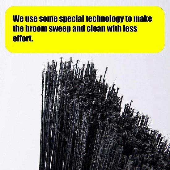 Heavy duty broom - suitable for courtyard lobby mall market floor home 54 inches